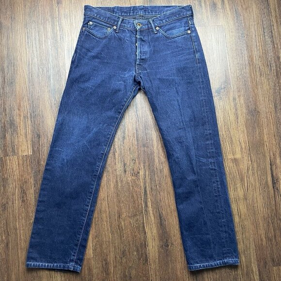 Japan Blue 100% Cote d'Ivoire - Cotton Jeans - Made in Japan Measures 30x26